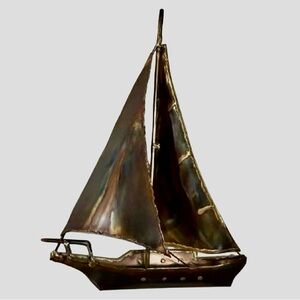 Bronze Sailboat Wall Art
